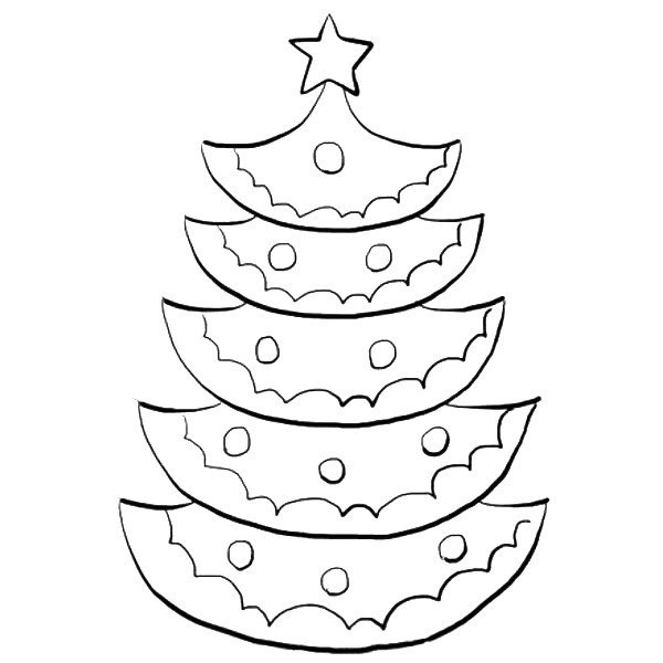 How to draw a cute Christmas tree