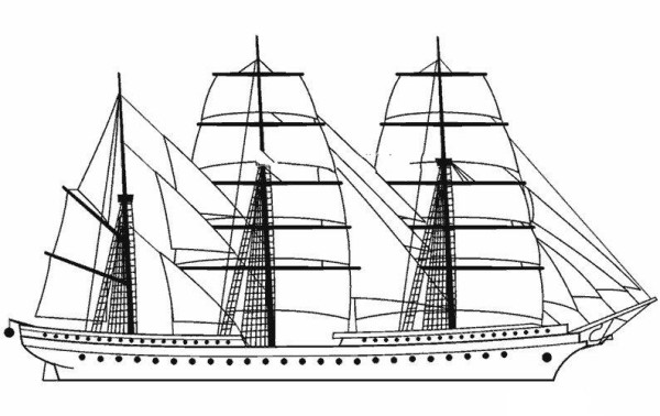 Childrens simple drawing pictures of ships