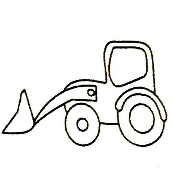 Complete collection of forklift simple strokes and drawing steps