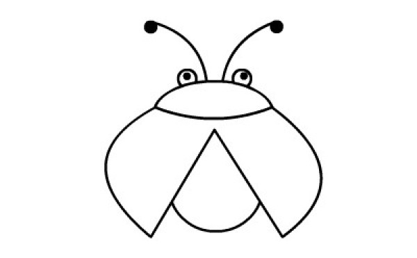 How to draw a simple beetle