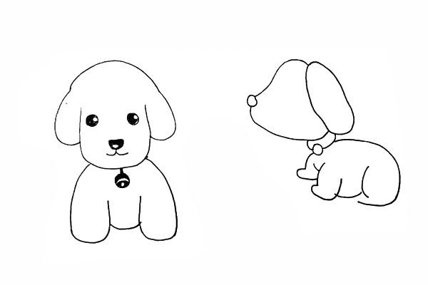 How to draw a cute puppy