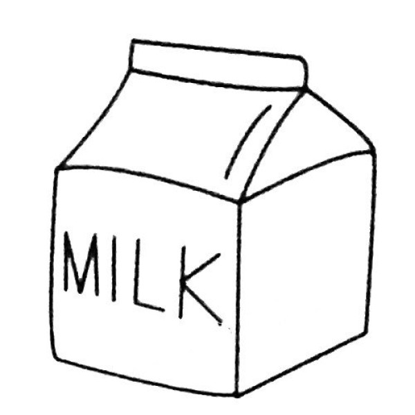 Complete collection of simple milk drawings and drawing steps