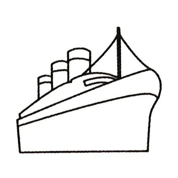 Complete collection of simple drawings of ships and drawing steps