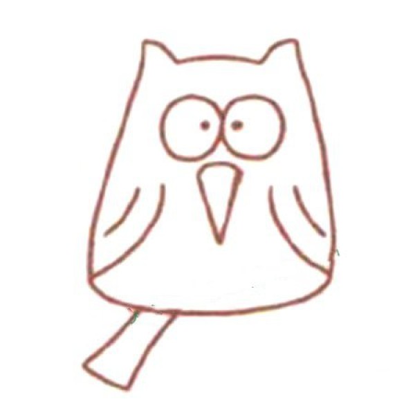 Q cute owl simple drawing tutorial