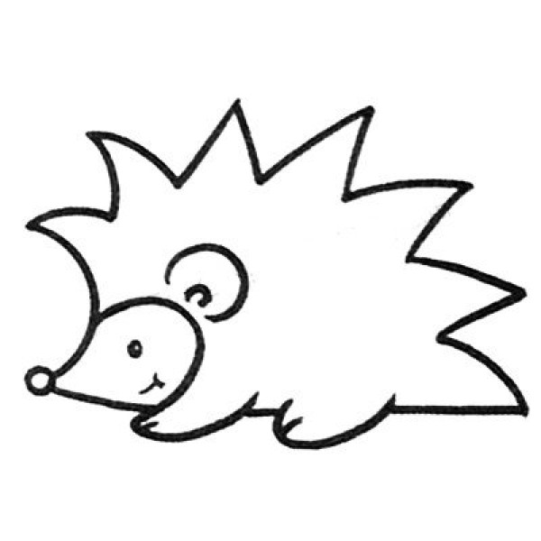 Simple Drawing for Intermediate Level Hedgehog