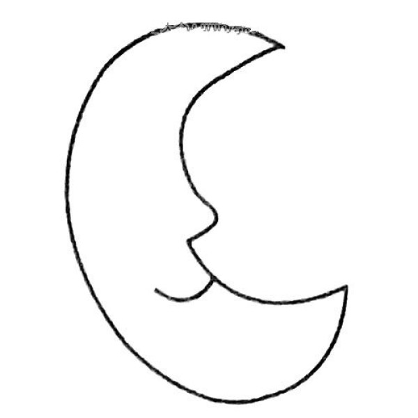 How to draw the moon in simple strokes