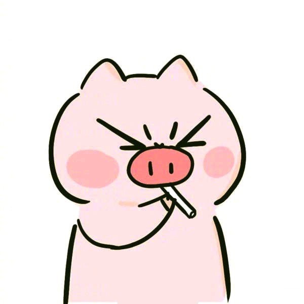 2019 Pig Things Go Smoothly Little Pig Simple Drawing