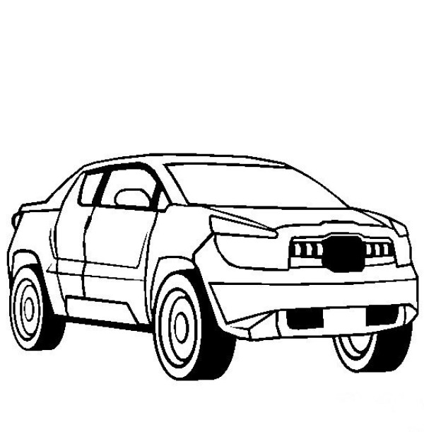 Car simple drawing Toyota concept car simple drawing picture