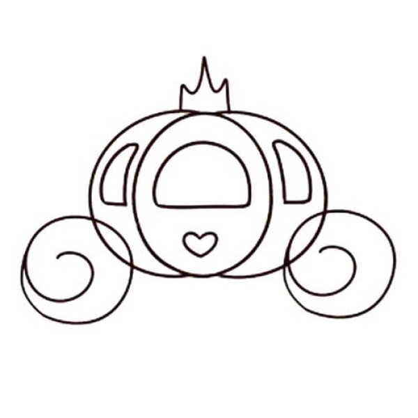 Beautiful pumpkin car simple drawing tutorial