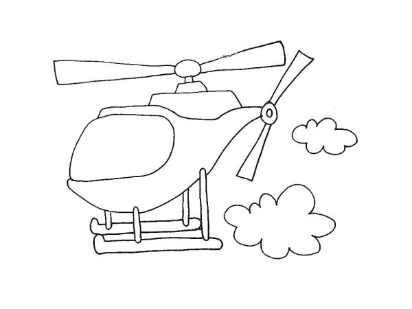 Teach you step by step how to draw a helicopter with simple strokes