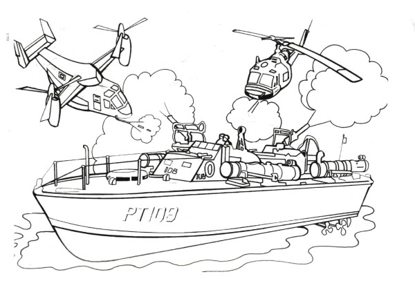 patrol boat attack helicopter