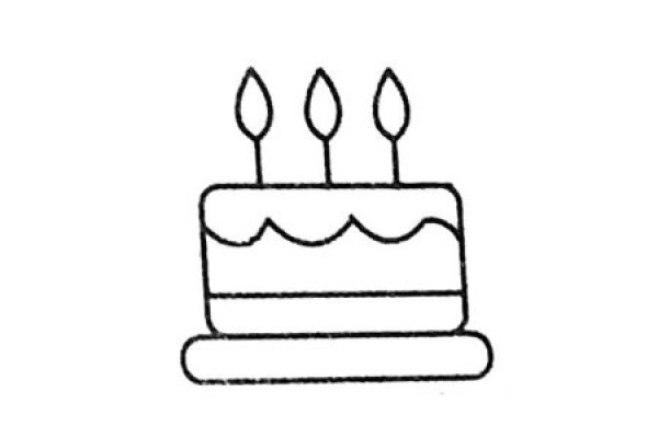 Complete collection of cake simple strokes and drawing steps