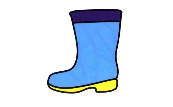 Rain boots simple drawing pictures