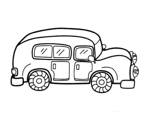 Simple drawing pictures of beautiful business cars