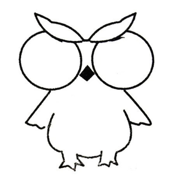 Complete collection of simple owl drawings and drawing steps