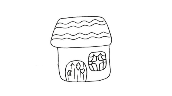 Draw a beautiful little house