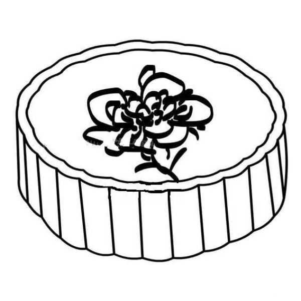 2016 Mid-Autumn Festival moon cake simple drawing pictures