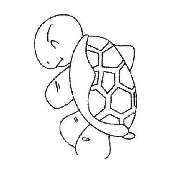 Complete collection of simple strokes of little turtle