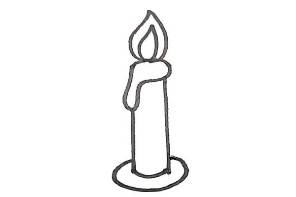 Learn to draw simple candles