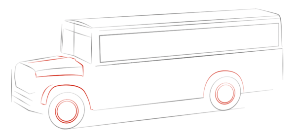 How to Draw a School Bus