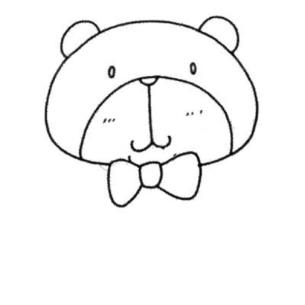 How to draw Q version of Little Bear with simple strokes