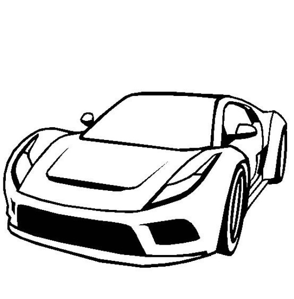 Salin supercar simple drawing picture