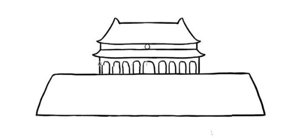 Childrens simple drawing tutorial for National Day: Draw fireworks at Tiananmen Square