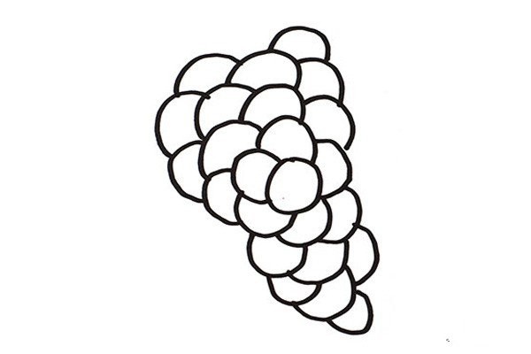 Draw a bunch of grapes in five easy steps