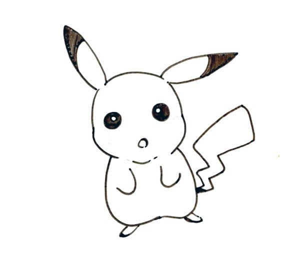 How to draw puppy Pikachu