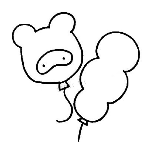 Elementary simple drawing balloon