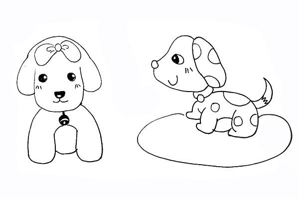 How to draw a cute puppy