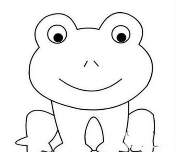 Simple drawing of a frog Simple drawing of a frog