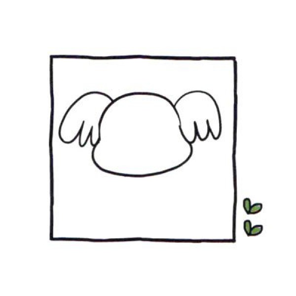 Draw a cute simple drawing of a slow koala in four steps