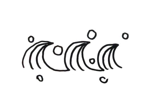 6 simple drawing pictures of waves