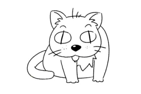 Basic drawing methods of small animals Simple drawing tutorial of cats