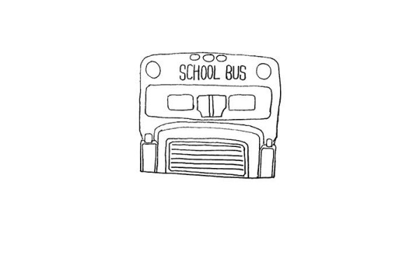 How to draw a school bus