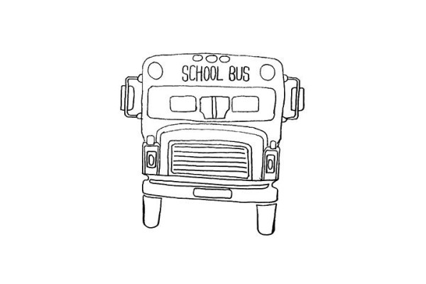 How to draw a school bus