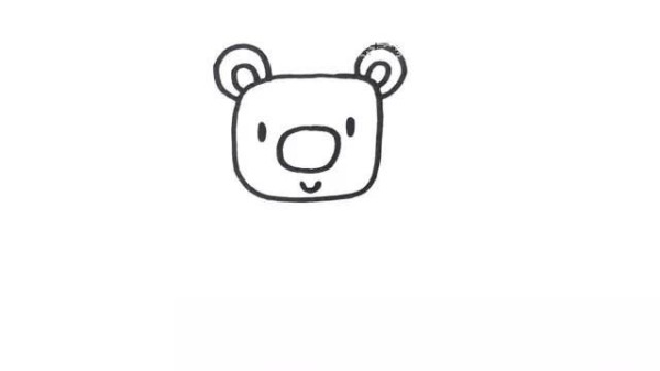 Simple drawing tutorial: Draw a cute little bear