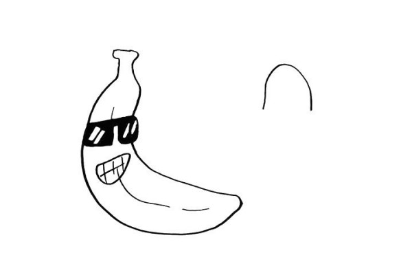 How to draw a banana