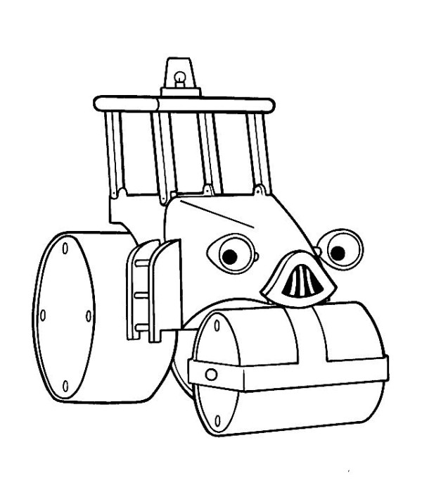 Cartoon engineering vehicle simple drawing picture