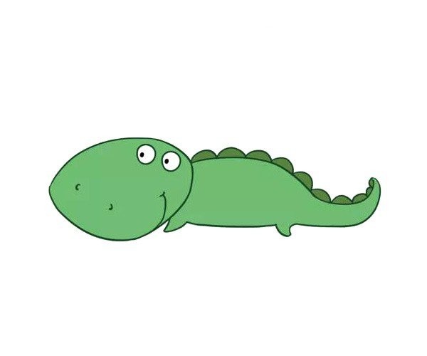 Cute cartoon crocodile