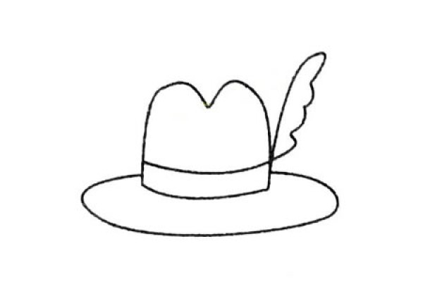 Complete collection of simple hat drawings and drawing steps