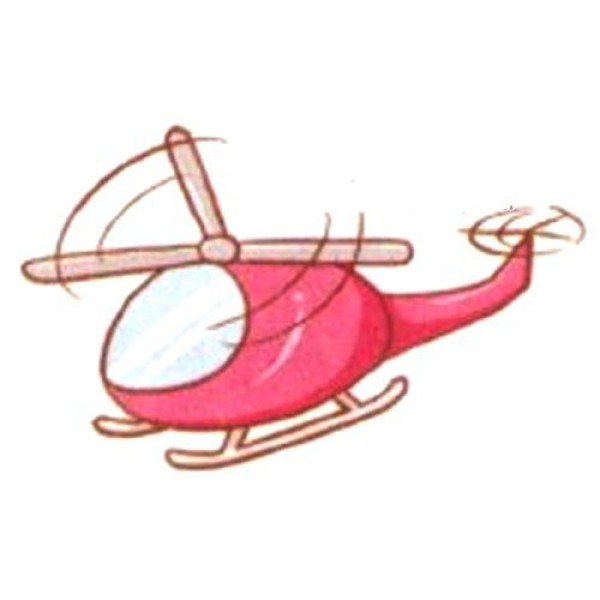 Q version of transportation helicopter