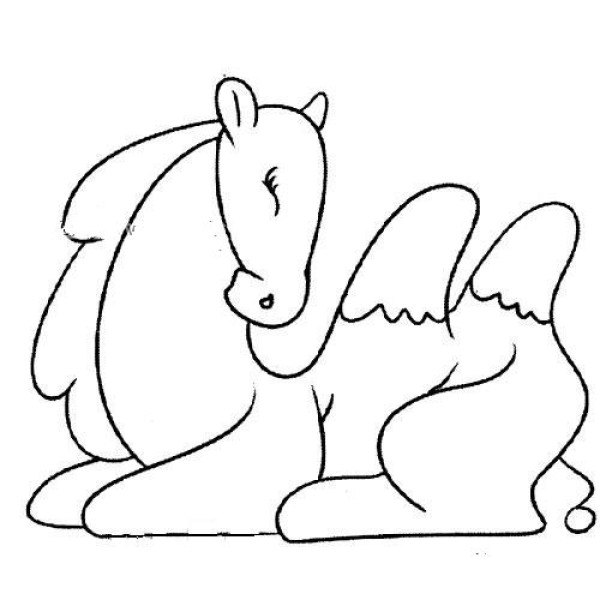 Five simple drawings of cartoon camels