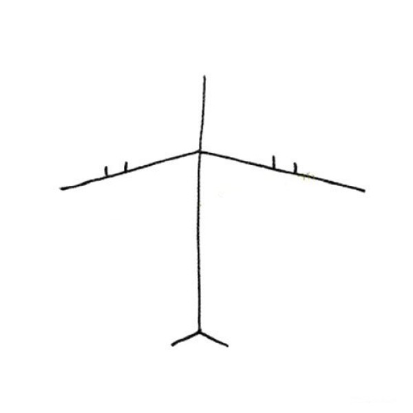 simple line drawing airplane