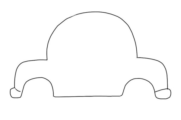 How to draw a simple and cute car