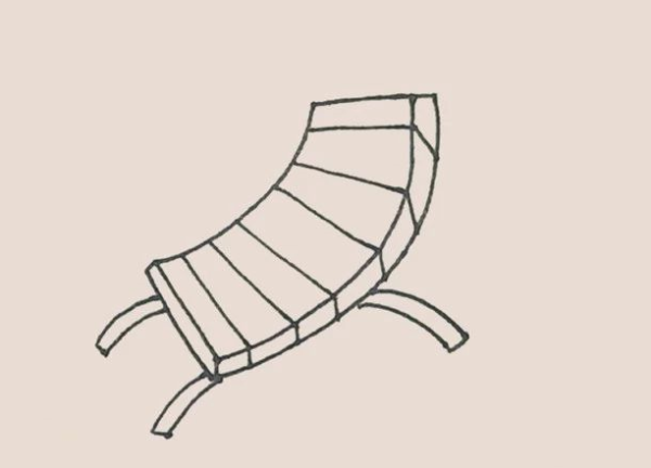 Simple drawing beach chair