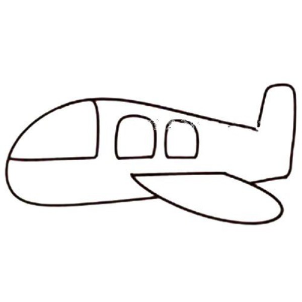 Super cute airplane simple drawing tutorial