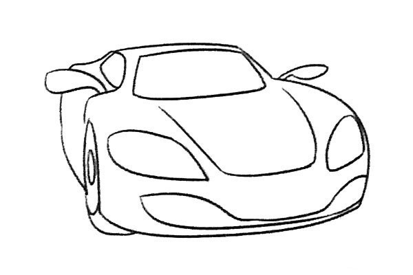 Learn to draw a sports car easily