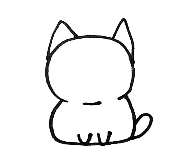 Learn to draw a cute little orange cat step by step